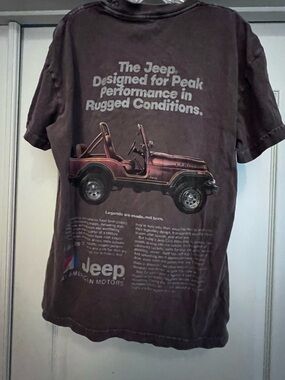 Abercrombie Jeep Men's Brown Logo T-Shirt